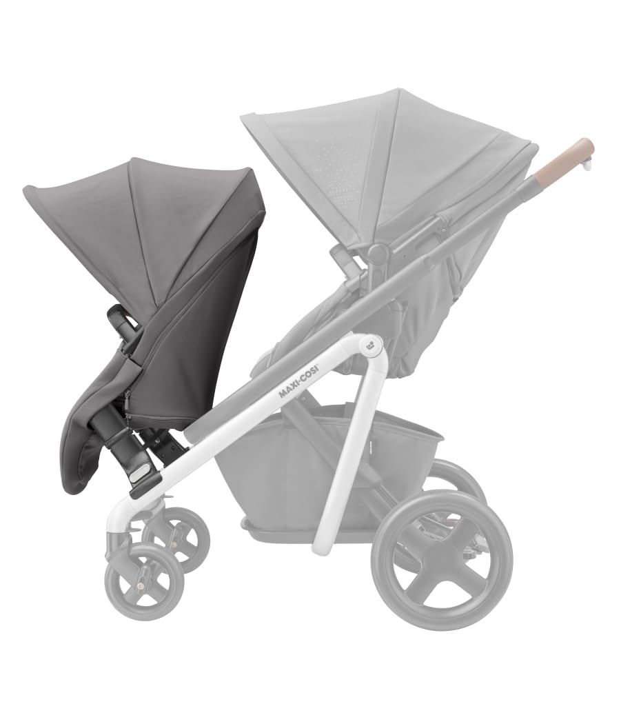 Maxi-Cosi Lila Duo Kit, Double Pushchair, Double Stroller, Suitable from 6 Months up to Approx. 3.5 Years, 0-15 kg, Nomad Grey