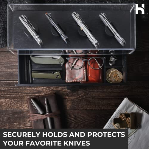 Pocket Knife Display Case EDC Case Pocket Knife Storage Case and