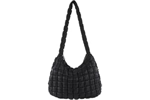 JQWSVE Quilted Tote Bag Puffer Bags for Women Large Quilted Bag Puffer Tote Crossbody Shoulder Bag Lightweight Puffy Tote Bag