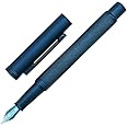 Hongdian Dark Blue Forest Fountain Pen Extra Fine Nib 0.38mm Beautiful Tree Texture Excellent Metal Writing Pen