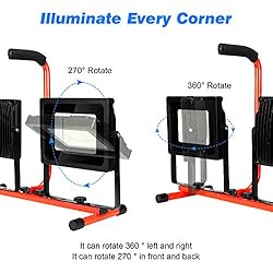 20000 Lumen LED Work Light with Stand 200W 5000K