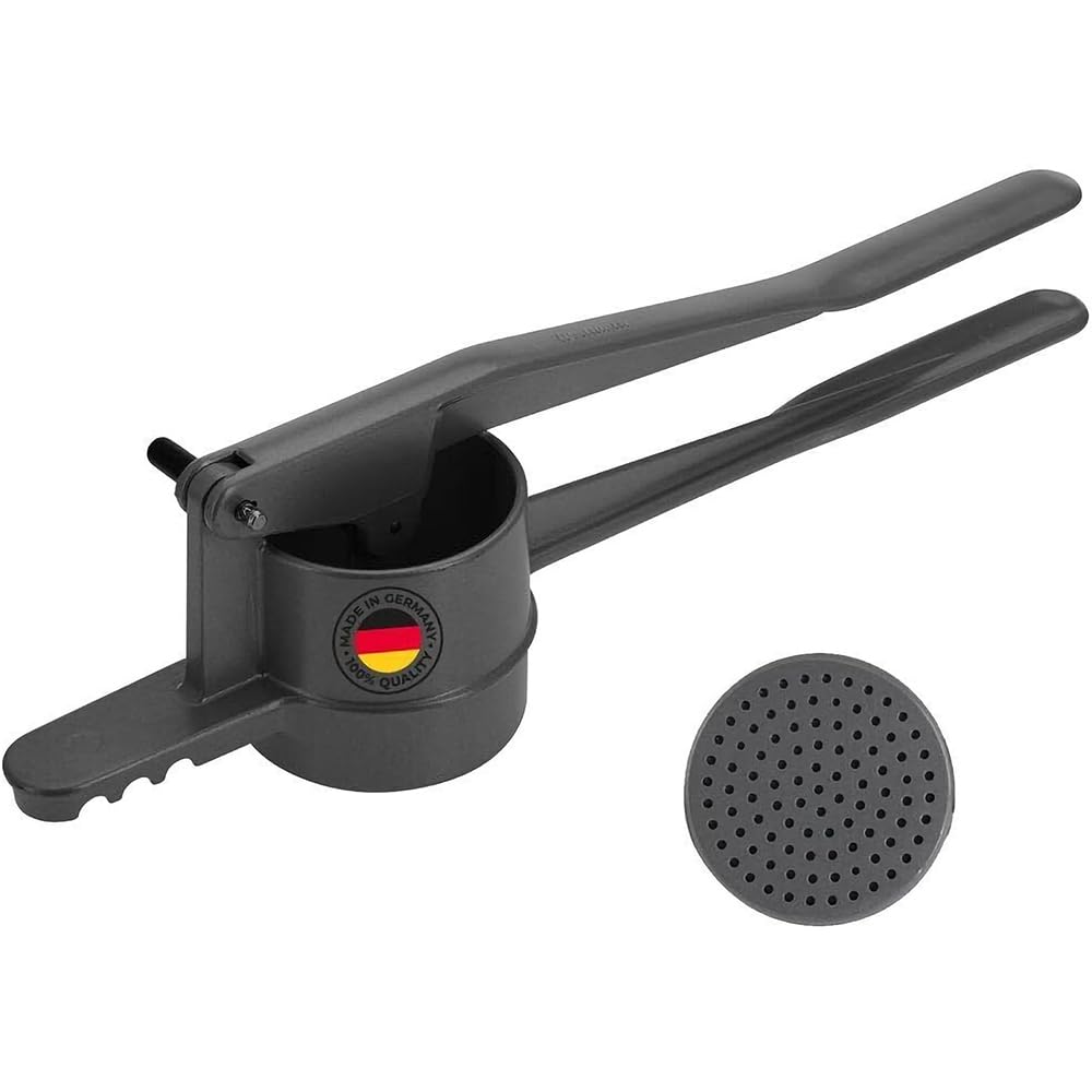 Westmark Spaetzle/Potato Press, With Round Holes, Die-Cast Aluminium, Length: 41 cm, Spätzlepress, Anthracite, 6110226Z