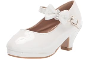 Olivia K Girls Bow Mary Jane Kitten Heel Pumps (Toddler/Little Girl)