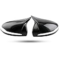 Eppar New Protective M3-Style Mirror Cover Stickers 2PCS Compatible with Mercedes Benz C-Class Sedan W205 2015-2020 C180 C200 C220 C250 C300 C350 (Carbon Look)