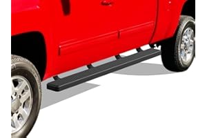 APS (Black 5-inch) 304 Stainless Steel Running Boards Compatible with Chevy Silverado GMC Sierra 1500 2007-2018 & 2500 HD 350