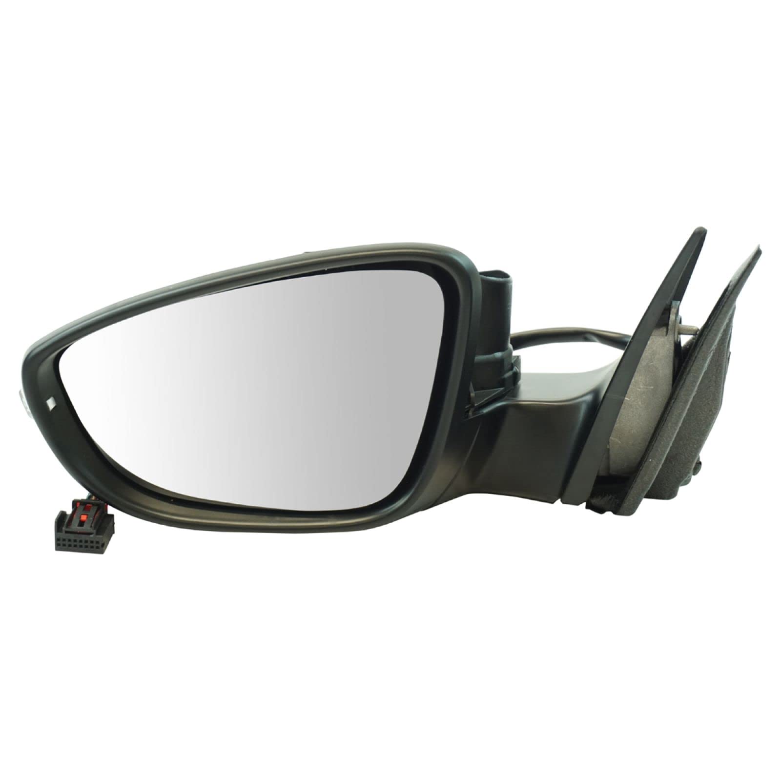 TRQ Driver Side Mirror Assembly Electric Adjustment Heated No Memory Gray Compatible with 2009-2012 Volkswagen CC VW1320139 Image