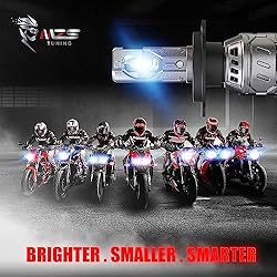 MZS H4 Light Bulb Motorcycle, 8000LM 35W 9003 HB2