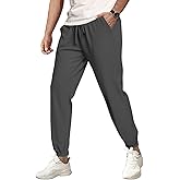 COOFANDY Men's Waffle Jogger Lightweight Drawstring Casual Pants Slim Fit Jogger Sweatpants with Pockets
