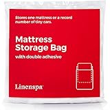 Linenspa Mattress Storage Bag with Double Adhesive Closure - Fits Queen, Full and Full XL