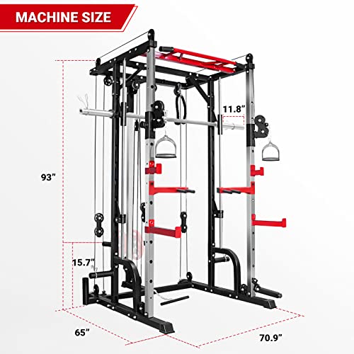 Ritfit M1 Pro Mua RitFit Smith Machine Power Rack With LAT-Pull