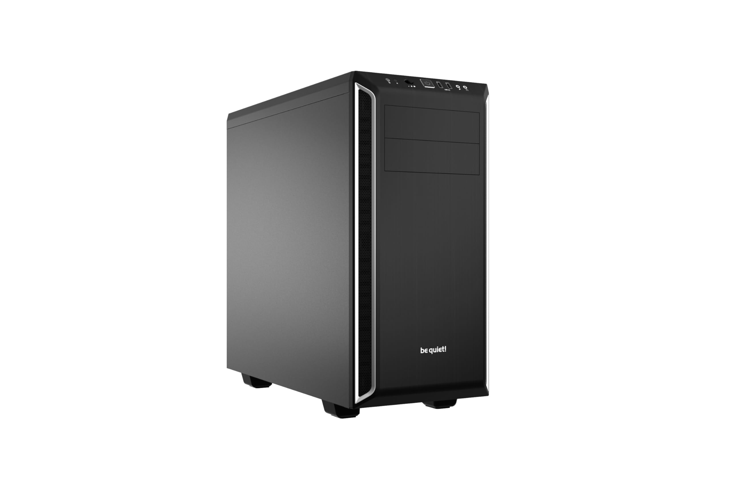 be quiet! Pure Base 600 Silver PC case, 2X Pure Wings 2 fans, radiators up to 360mm, 3-stage fan control