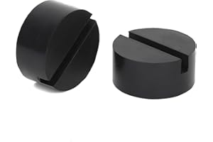 Suvnie 2 PCS Jack Stand Pad Adapter, Universal Rubber Pinch Weld Side Frame Rail Protector Pad, Vehicle Heavy Duty Slotted Floor Jack Pad, Lift Protection Tool Car Accessories