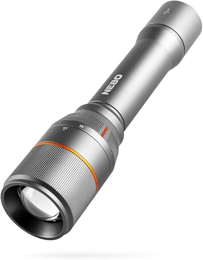 NEBO DaVinci 3500 Lumens LED Rechargeable Flashlight Black 21700 Power Bank