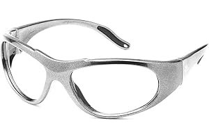 ATTENUTECH Lead Glasses X-Ray Radiation Eye Protection, .75mm Lead Eq, 8 Base Lens Curve for Better Vision