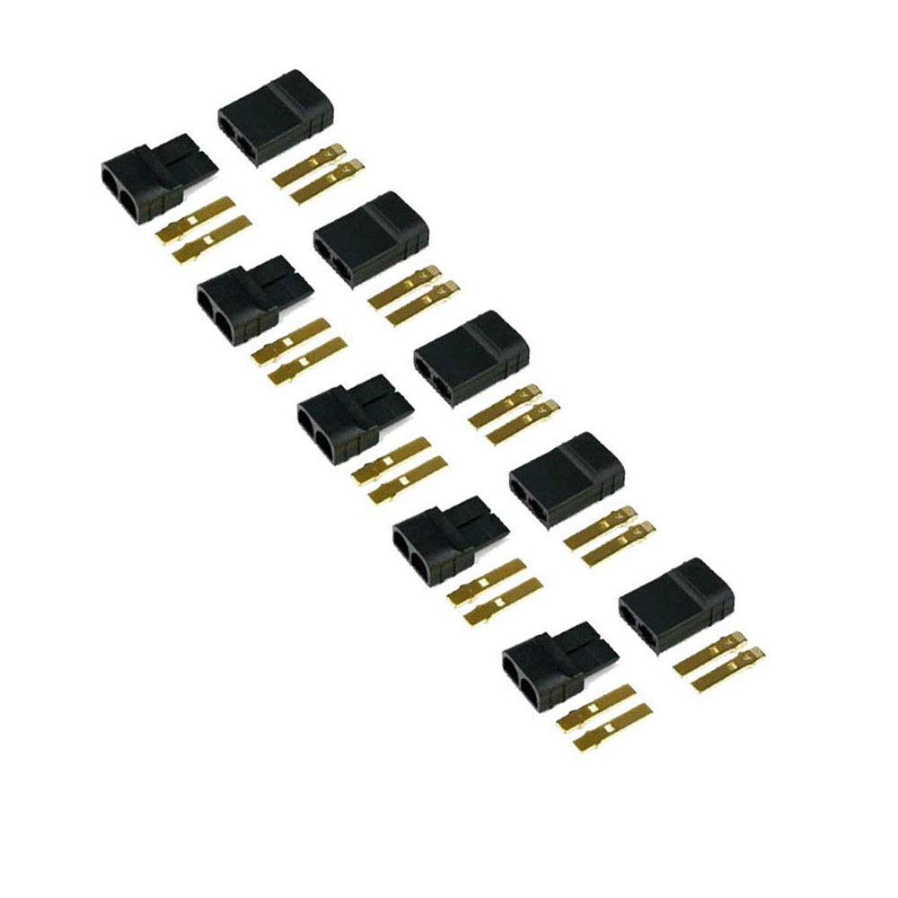 FLY RC 5 Pairs Lipo NiMh Brushless High-Current Connector ESC Battery RC Connector for Traxxas Lipo Battery — image 1