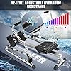 ANCHEER Hydraulic Rowing Machine, Full Motion Adjustable Rower with 12 ...
