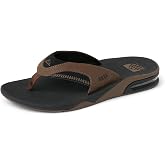 REEF Mens Sandals, Fanning | Bottle Opener Flip Flops, Water-Friendly, Arch Support, Enhanced Grip