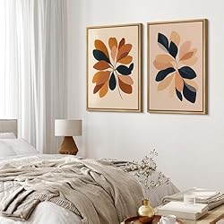 MUDECOR Framed Canvas Print Wall Art Set Warm Earth