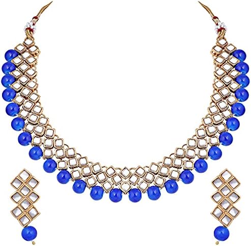 Aheli White Pearl Faux Kundan Choker 