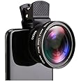 Mcoplus Cell Phone Camera Lens 2 in 1 Clip-on Lens Kit 37mm 0.45X 49UV Super Wide Angle & Macro Phone Camera Lens for iPhone and Android Smartphones Cell Phones