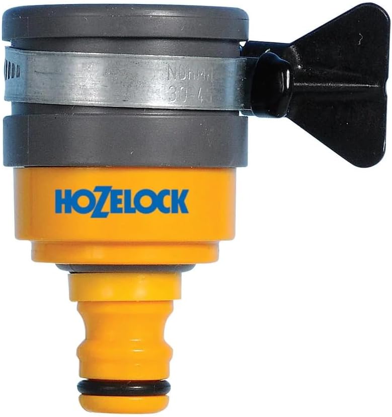Hozelock Indoor Tap Connector Round 20-24mm Yellow 2177P9000