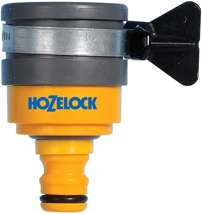 Hozelock Indoor Tap Connector Round 20-24mm Yellow 2177P9000