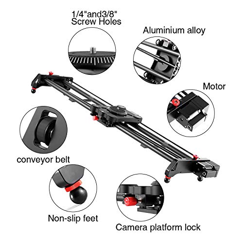 GVM Great Video Maker Camera Motorized Slider,48"/120CM,Automatic Round