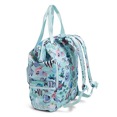 Vera Bradley Recycled Lighten Up Reactive Backpack Cooler, Paisley Wave