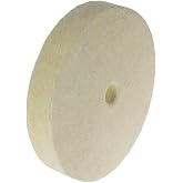 Luo ke 8 Inch Extra Thick Hard Felt Buffing Wheels with 5/8" Arbor Hole | 25mm Thick Hard Felt Polishing Kits Buffing Wheel for Aluminum, Jewelry, Metal, Wood, Blass, Copper, Steel,etc