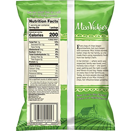 Miss Vickie's Flavored Potato Chips, Jalapeno, 28 Count Pricepulse