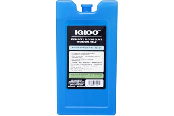 Igloo MaxCold Ice Blocks, Reusable Ice Packs for Coolers, Long Lasting Cold Freezer Packs, Cold Packs for Coolers