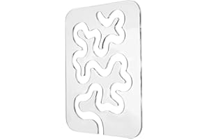 Free Motion Quilting Template Quilting, Sewing Machine Acrylic Transparent tortuous Template DIY Quilting,Arcylic Quilting Te