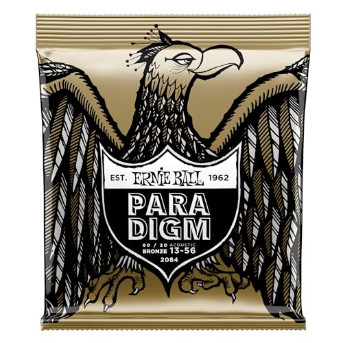 Ernie Ball Paradigm Medium 80/20 Bronze Acoustic Guitar Strings - 13-56 Gauge