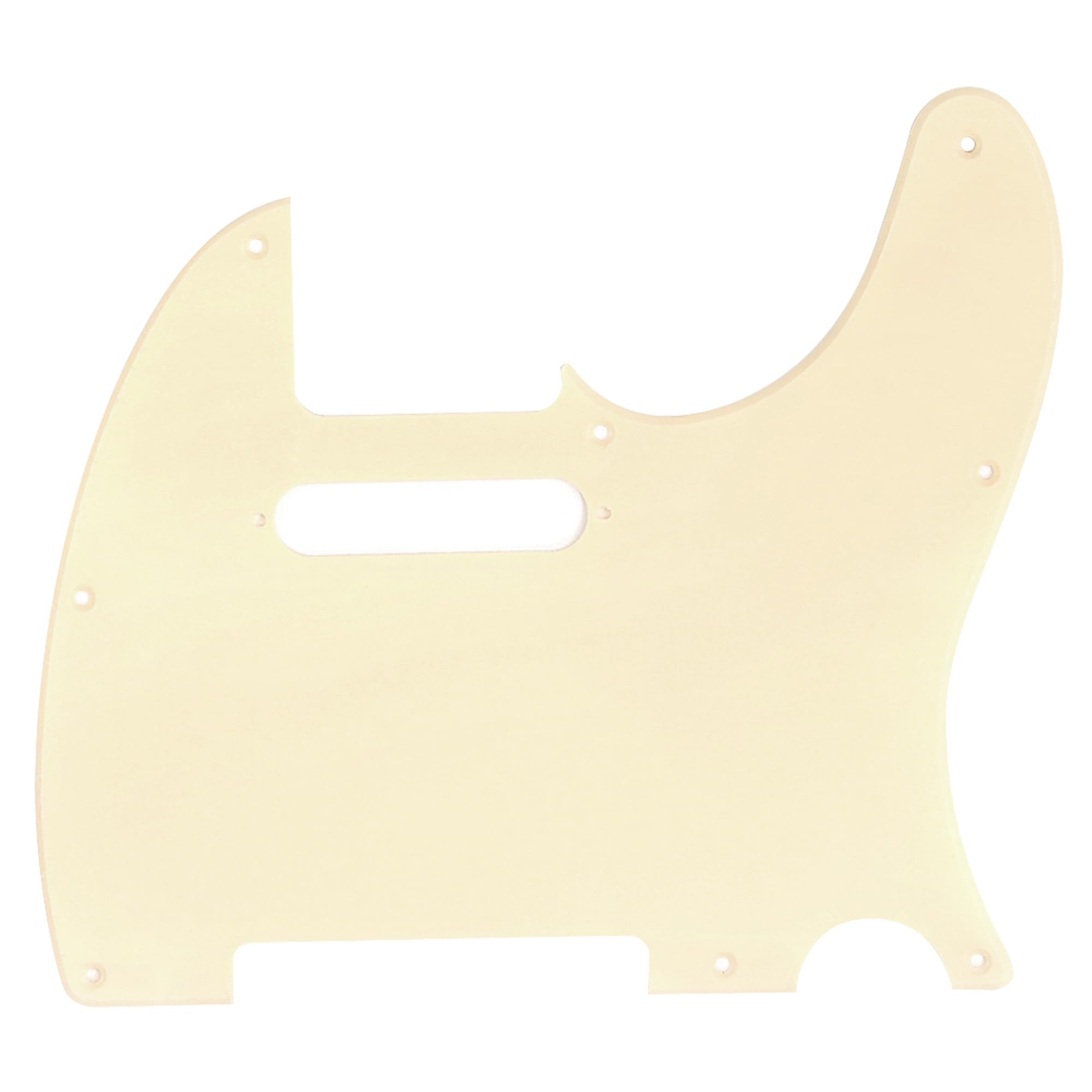 Musiclily 8 Hole Tele Pickguard Scratch Plate for Fender USA/Mexican Standard Telecaster Modern Style Electric Guitar, 1Ply Cream โ image 1
