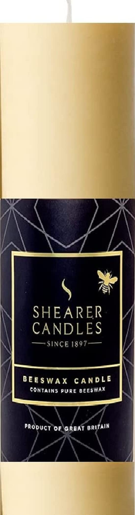 Shearer Candles Beeswax Large Church Candle - Yellow