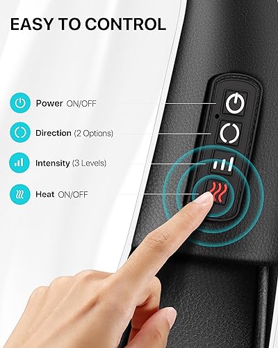 Neck Massager with Heat, 3D Neck Massager Shiatsu Massager for Back Shoulder, Christmas Gifts for Dad Mum, Back Massager for Women Men