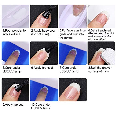 NICOLE DIARY French Dip Nail Container Dipping Nail Powder Tray Nail