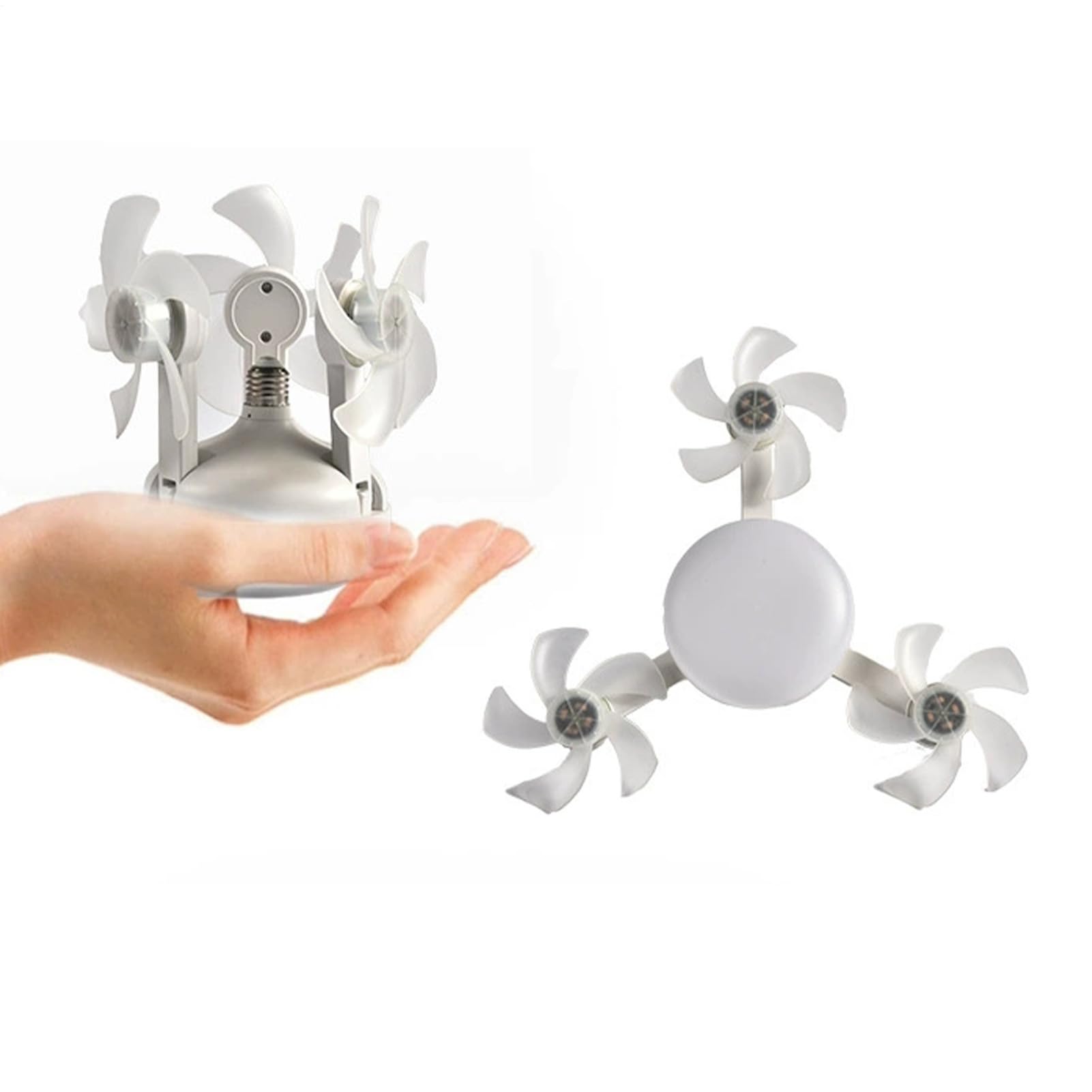 Wpsagek Deckenventilator Mit Licht Und Fernbedienung - Flachbau Deckenventilator Mit E27 Fassung,Dimmbare Beleuchtung Und Fernbedienung Kühlung Für Wohnzimmer