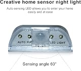 shsyue Door Keyhole Light Lamp Infrared Auto Sensor 4 LED Battery view 3