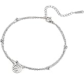 TEAMER Delicate Volleyball Pendant Bracelet Resizable Volleyball Double Chain Bracelet Trendy Sport Ball Jewelry For Team Athlete Coach Volleyball Lovers