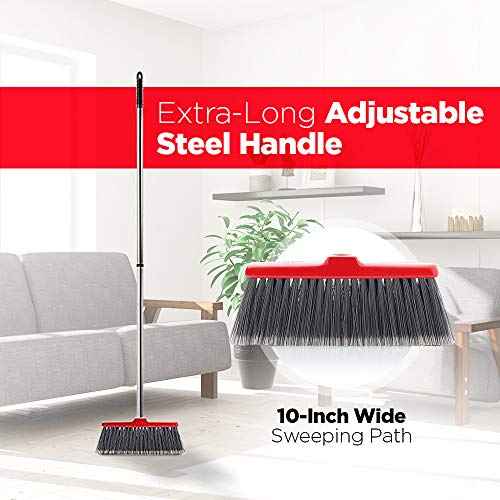 Fuller Brush Fiesta Red Kitchen Broom Head Heavy Duty Floor Sweeper w