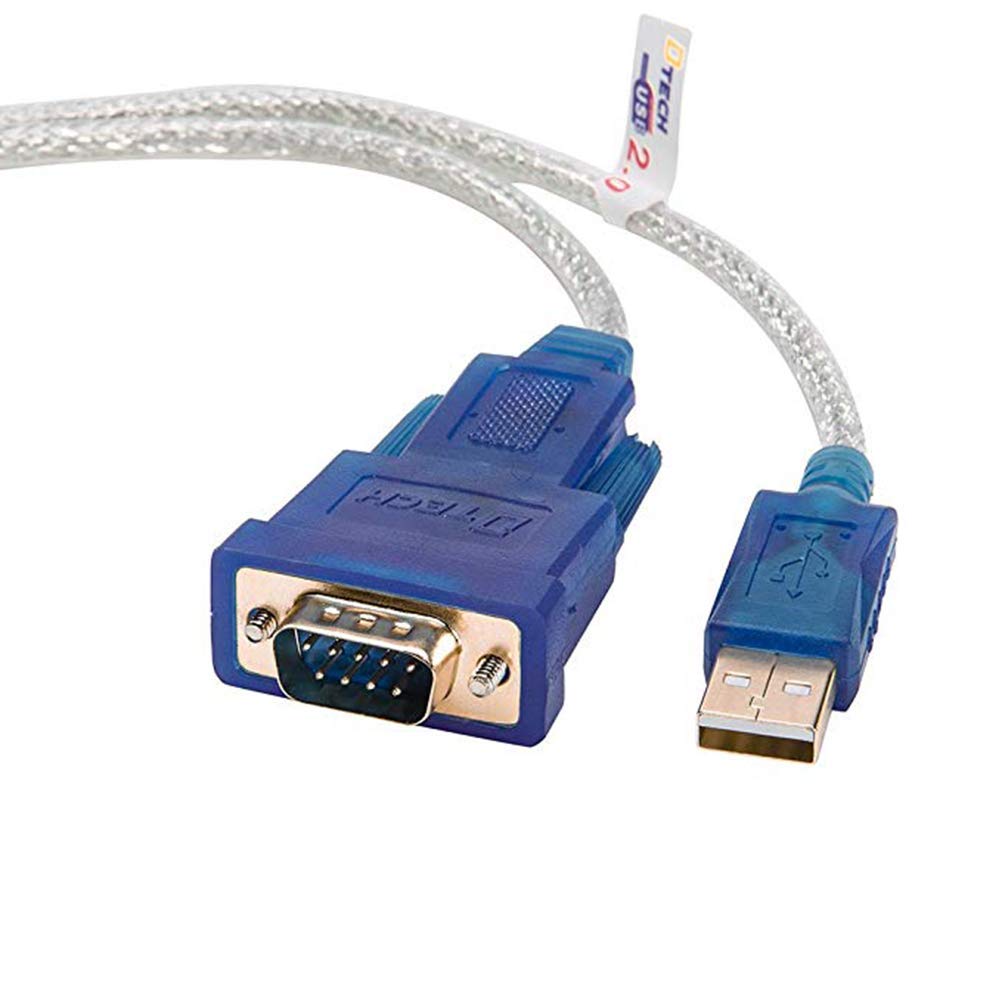 DTech USB to RS232 DB9 Serial Port Adapter Cable - with FTDI Chipset Supports Windows 11 10 8 7 and Mac Linux (5m)