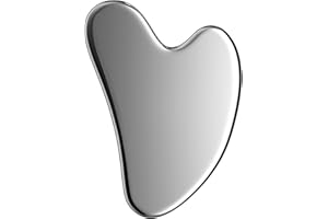 CKIVTNO Stainless Steel Gua Sha Tool - Gua Sha Massage Tool, for Facial Microcirculation/Removes Toxins/Prevents Wrinkles/Boost Radiance of Complexion - 100% Authentic & Genuine Stainless Steel