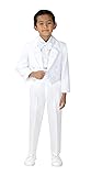 Spring Notion Boys' White Classic Tuxedo with Tail 7