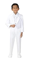 Spring Notion Boys' White Classic Tuxedo with Tail 14