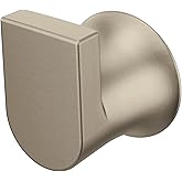 Moen Genta LX Brushed Nickel Modern Single Robe or Towel Hanger for Kitchen or Bathroom, BH3803BN