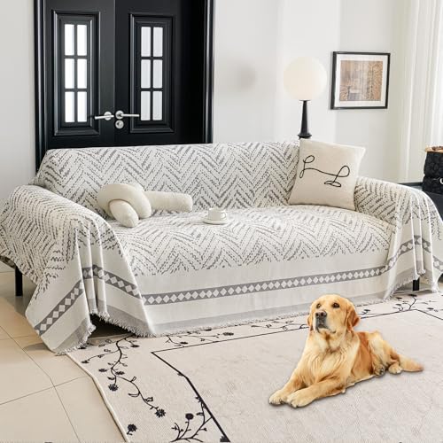 haomaijia Non Slip Couch Cover for 3 Cushion Sofa