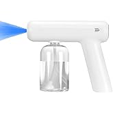Atomizer Sprayer,Cordless Electric Fogger, Rechargeable ULV Nano Sprayer with Blue Light, 380ml Nano Spray Gun Handheld Fogger，Electrostatic Portable Spray