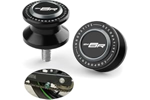 GOXMOTO 8MM Swingarm Spools Sliders Motorcycle Rear Stand Frame Sliders Aluminum Compatible with Ninja ZX6R 2025 2024 ZX-6R ZX 6R ZX636 Ninja636 Accessories (Gray)