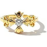 alakivi Vintage-Style Zircon Adjustable Stackable Ring — Hypoallergenic Thumb Ring for Women, Ideal Gift for Her